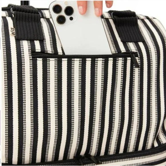 BEIS Mini Weekender – Black Stripe | NWT Limited Edition, Sold Out - Picture 7 of 15